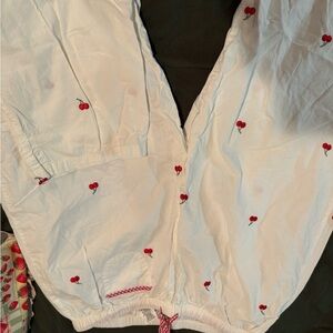 women’s cherry pajama pants